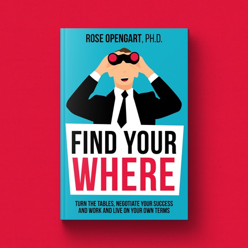 Blue book cover with the title 'Find Your Where Book Cover'