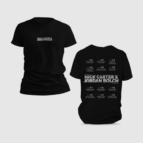 Singer design with the title 'Tour 2024 — T-shirt design '