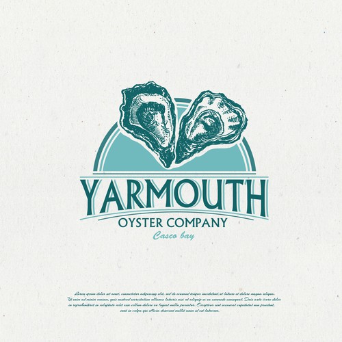 Oyster logo with the title 'Yarmouth oyster company'