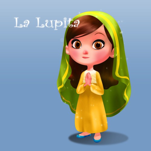 Doll design with the title 'La Lupita Doll'