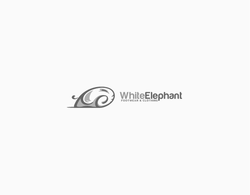 Elephant logo with the title 'White Elephant'
