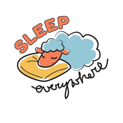 Pillow logo with the title 'Logo for inflatable pillow'