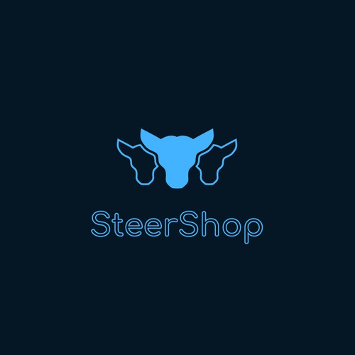 Marketplace logo with the title 'An online marketplace logo'