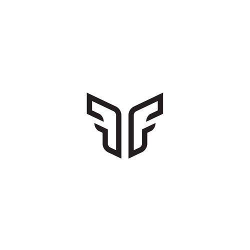 Corporate design logo with the title 'flo trade Logo'
