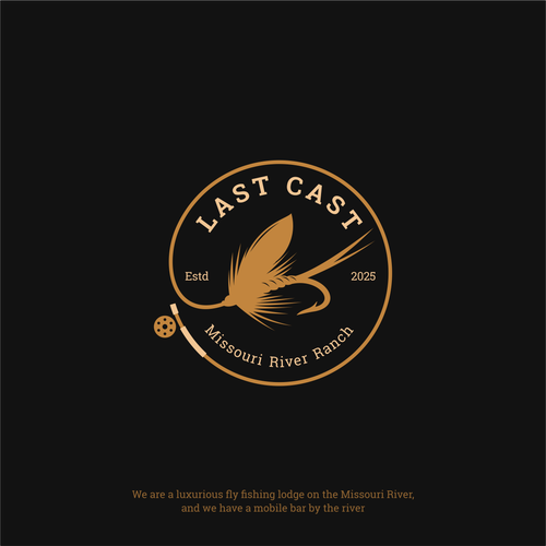 Fly fishing logo with the title 'Last Cast'