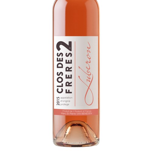 Rose label with the title 'Label for Rose Wine'