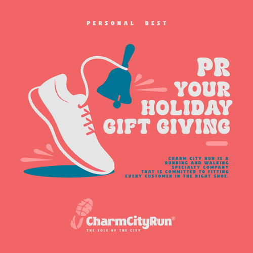 Pastel illustration with the title 'Design for Charm City Run'