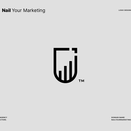 Nail design with the title 'Nail Your Marketing'