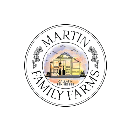 Sunrise logo with the title 'Family Farms Circle Logo'