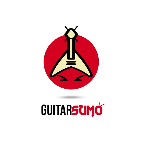 Oriental logo with the title 'Bold Sumo style logo'