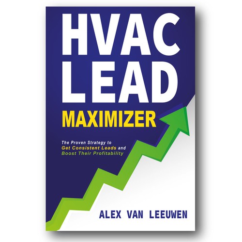 Marketing book cover with the title 'Book cover design '