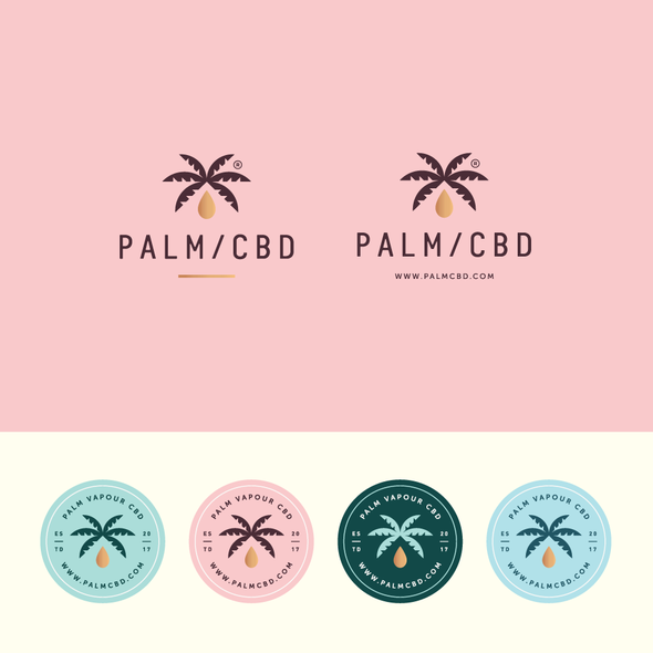 California logo with the title 'PALM/CBD'