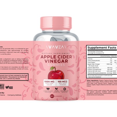 Apple Cider Vinegar Label Design