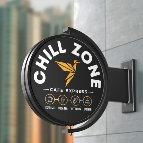 Kiosk design with the title 'signage'