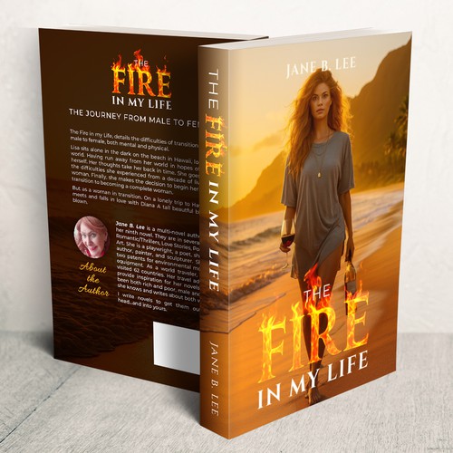 Female book cover with the title 'The Fire in My Life'