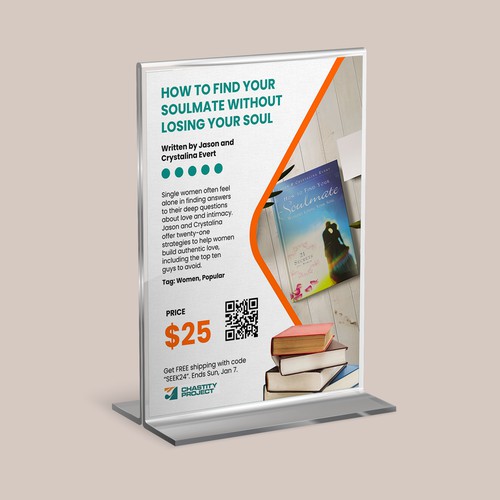 Stand design with the title 'Chastity Project - Flyer'