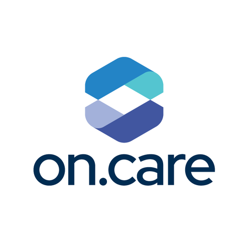 Cube logo with the title 'On.Care Logo Design'