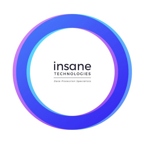 High-tech logo with the title 'Insane Technologies Logo Design'