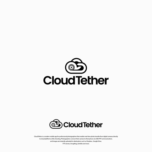 Cloud logo with the title 'Cloud Tether Logo'