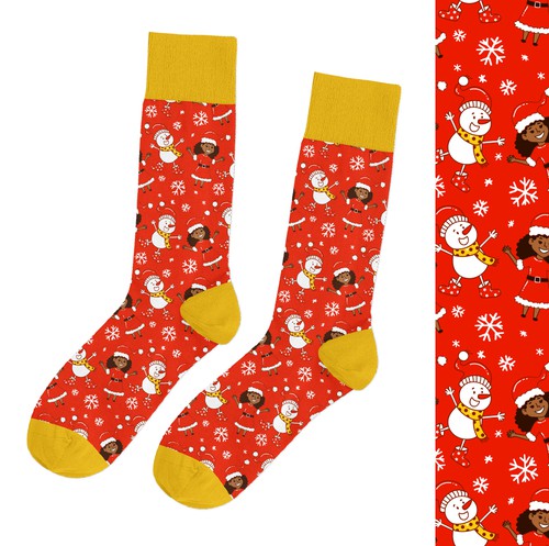 Textile design with the title '❄❄❄ Xmas time ❄❄❄'