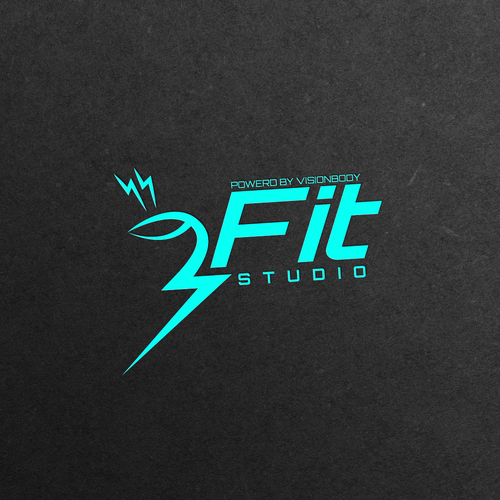 Lightning logo with the title 'Proposal logo for Fitness '