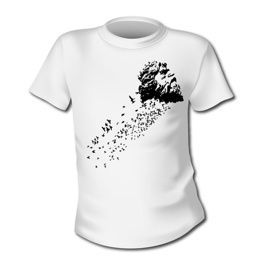 Abstract t-shirt with the title 'Open design contest.'