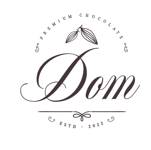 Cocoa logo with the title 'Premium Chocolate Logo Design'