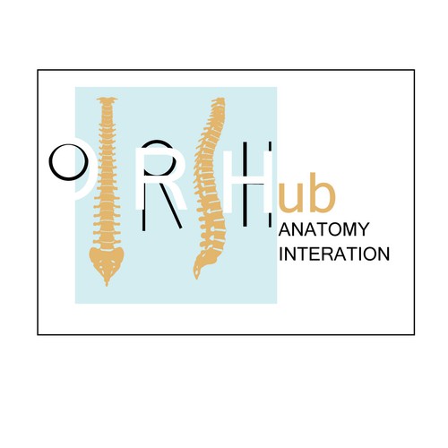 Human illustration with the title 'Material Design or Flat Design Spine (Vector)'