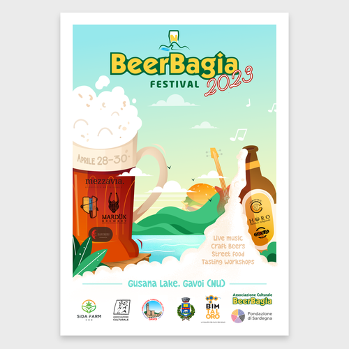 Poster artwork with the title 'Beer Festival Poster'