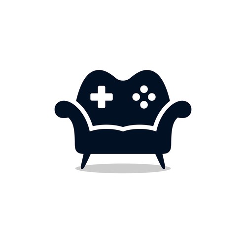 Sofa design with the title 'An interactive sports bar/restaurant/gaming lounge that attracts families'