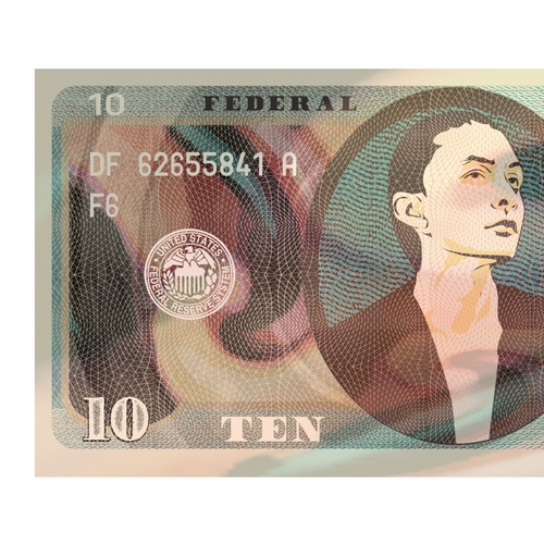 Painter design with the title 'American Dollar'