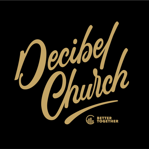 Elegant t-shirt with the title 'Decibel Church'