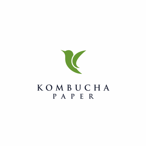 Environmental brand with the title 'Kombucha Paper'