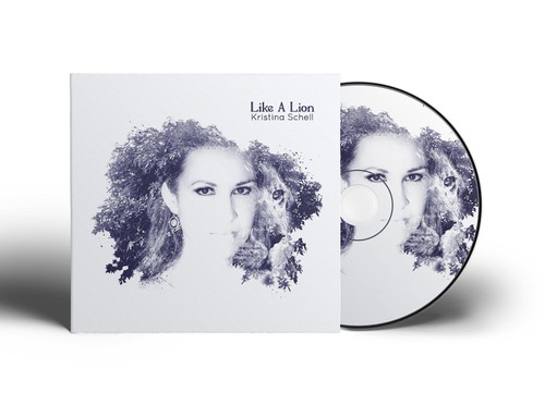 Photo manipulation artwork with the title 'Create Kristina Schell's cd cover for her new single "Like A Lion"'