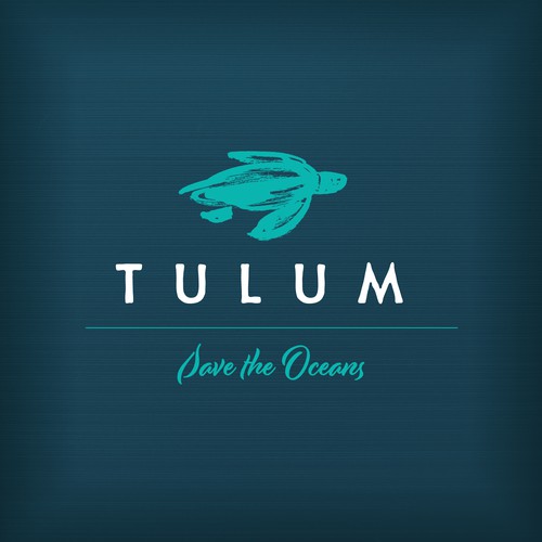 Sea turtle design with the title 'Apparel company logo'