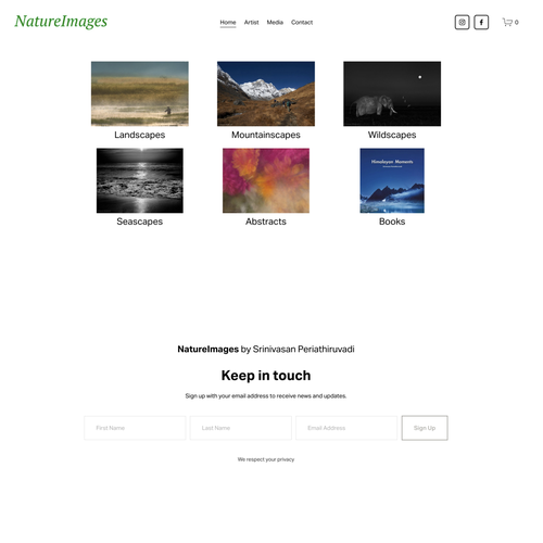 Image design with the title 'Optimisation of Nature Images'