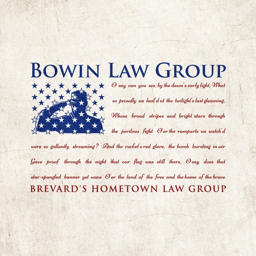 American flag logo with the title 'Patriotic Logo'