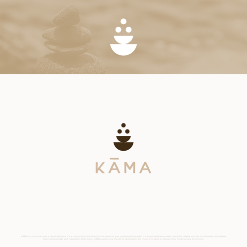 Balanced design with the title 'Kama Wellness'