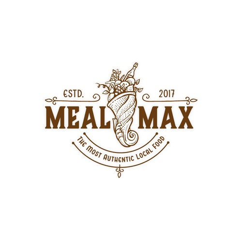 Food brand with the title 'Logo for a small grocery store.'