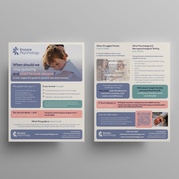 Psychology design with the title 'Clean, eye catching flyer'