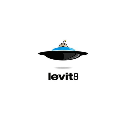 Alien logo with the title 'levit8'