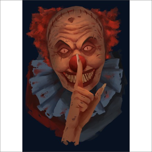 Clown design with the title 'clown'