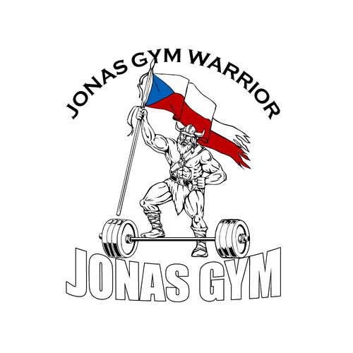 Flag t-shirt with the title 'Jonas Gym '