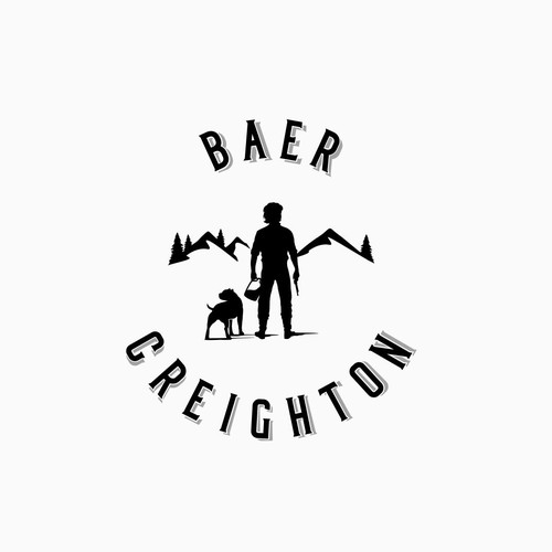 Masculine logo with the title 'Baer Creighton'