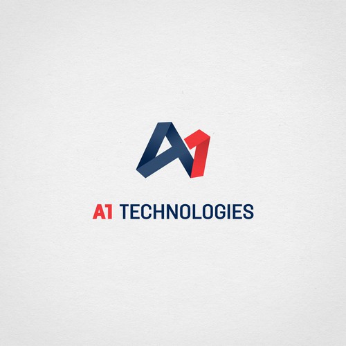 Gradient brand with the title 'Interesting logo for technology company'