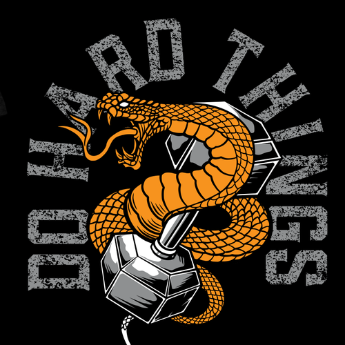 Snake t-shirt with the title 'Mens Workout Lifestyle'