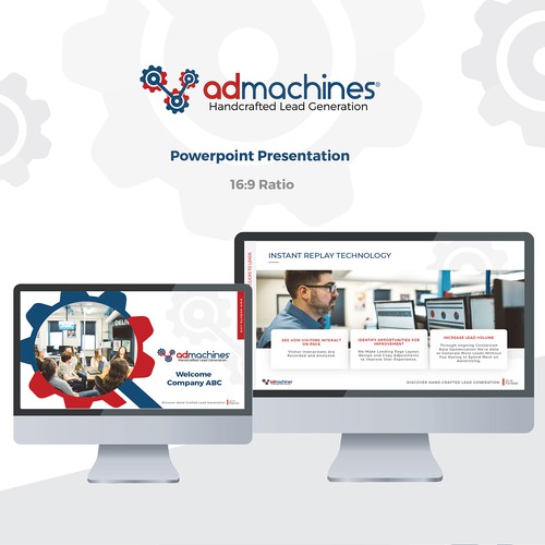 Engineering design with the title 'admachines Presentation '