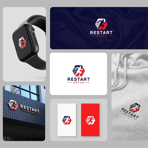 Athletic brand with the title 'Restart Ortho'