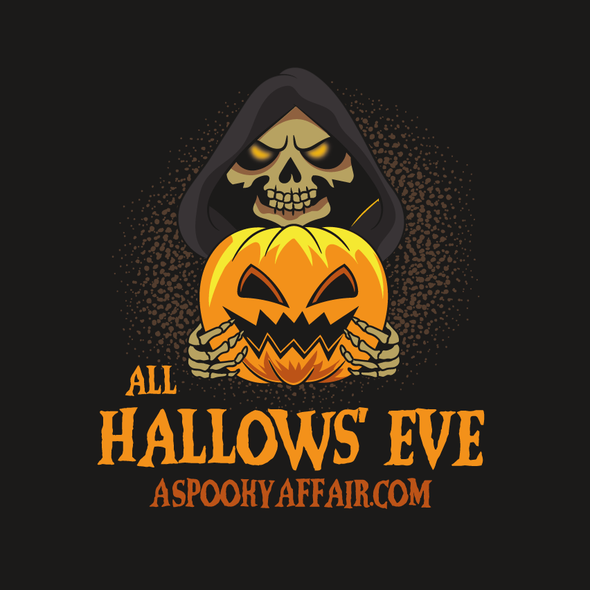 Spooky logo with the title 'All Hallow's Eve'
