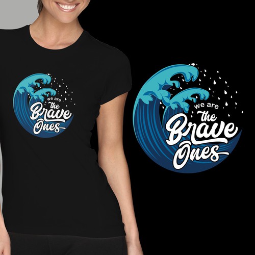 Motivational t-shirt with the title 'The Brave'